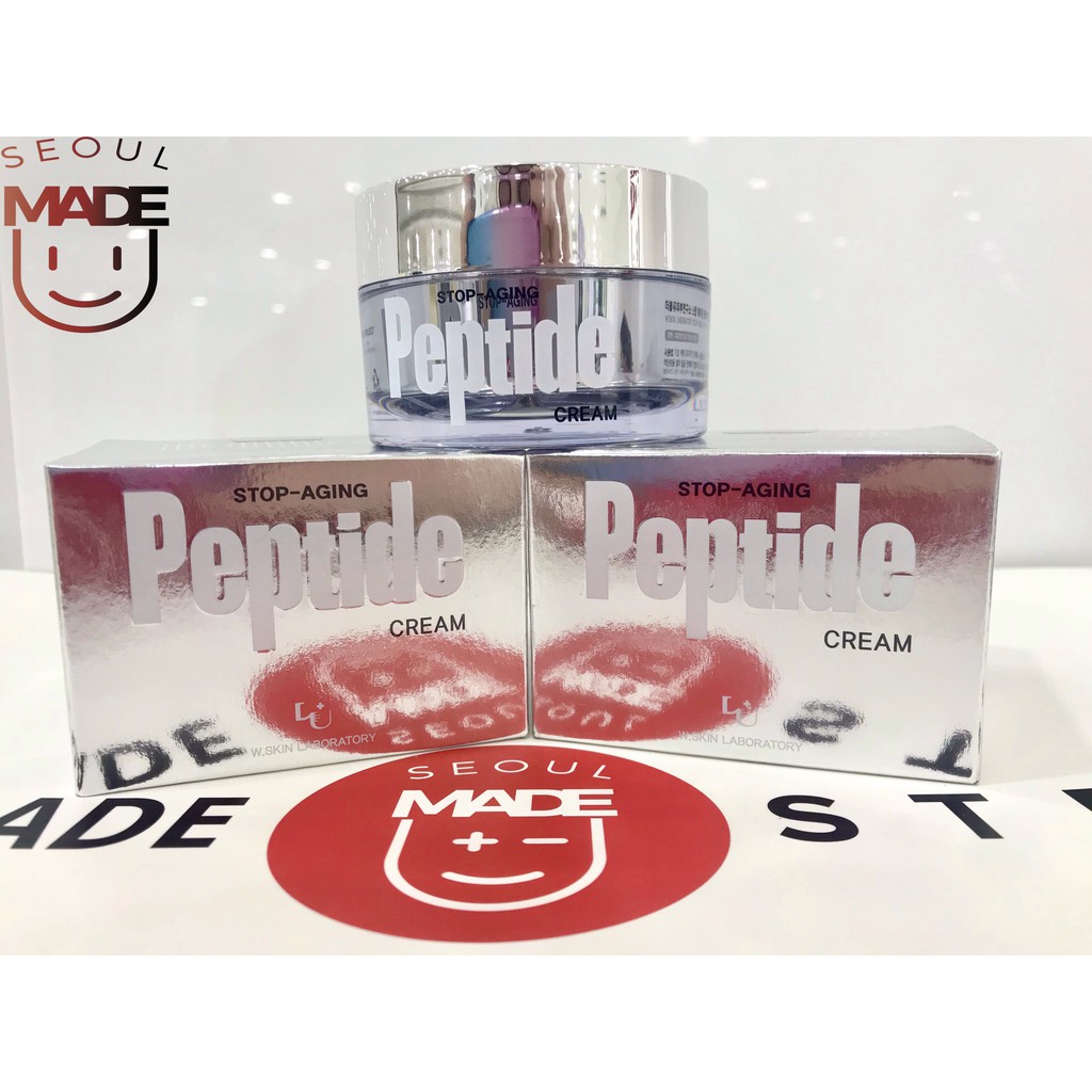 Kem dưỡng da ngăn ngừa lão hóa  W.Skin Laboratory Stop-Aging Peptide Cream 50ml