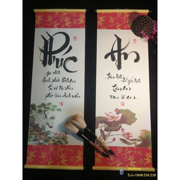 Combo 2 bức Phúc An 27x79cm