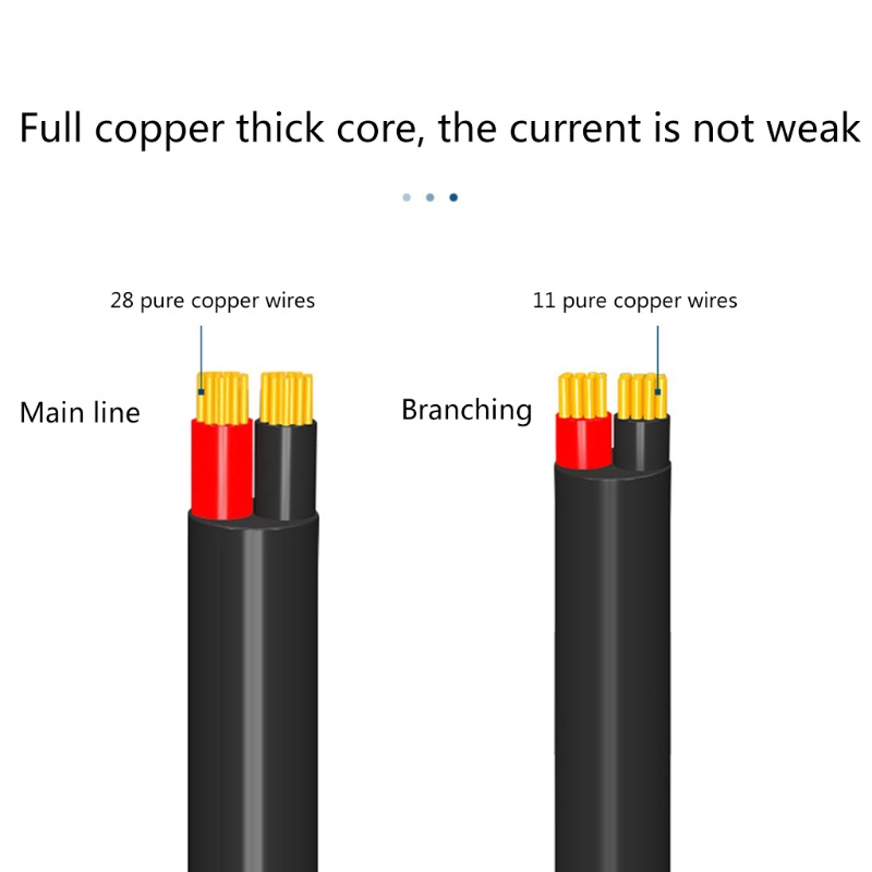 Dây Cáp Nối Nguồn DC 4 Chiều 5 5X2 1mm 1mm 4 Male Sang DC