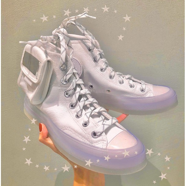 【hàng sẵn sàng】 Converse x Lay Zhang Chuck1970s trắng giày thể thao vải túi thạch 36-44