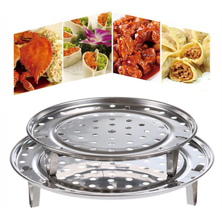 Steaming Stand Kitchen Supplies Steamer Rack Three Legged 3 Types Cooking Tool Durable Stainless Steel Round