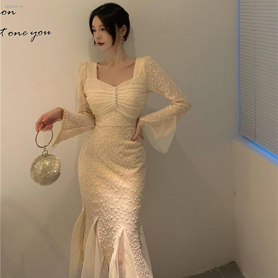 Đầm ôm Tay Dài Thời Trang Hàn Quốc 2020