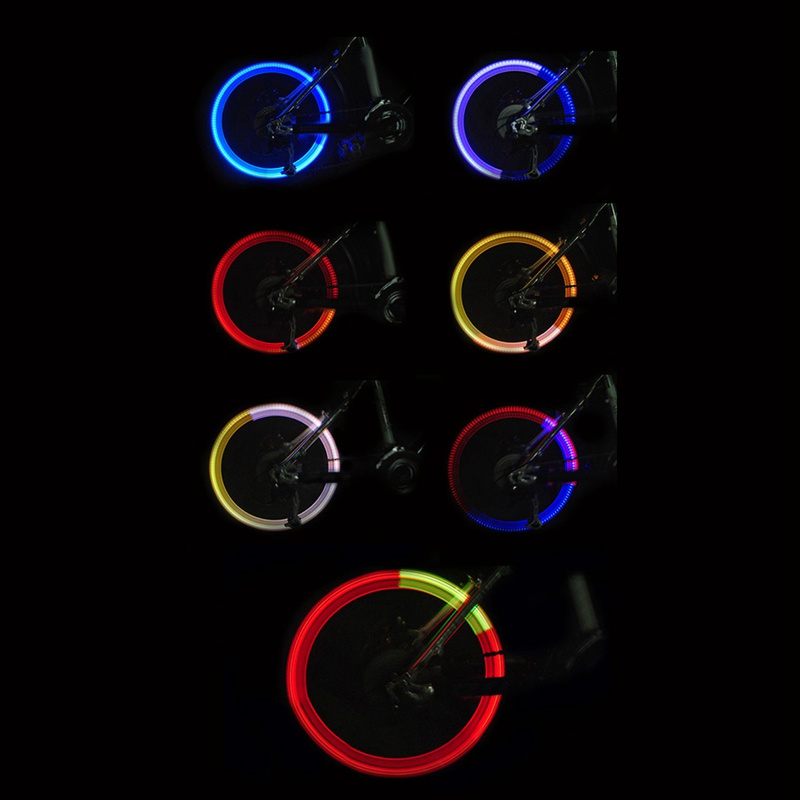 Đèn xe đạp không có pin Đèn xe đạp leo núi Đèn xe đạp LEDS Van lốp Mũ bánh xe nan hoa Đèn LED BL0157