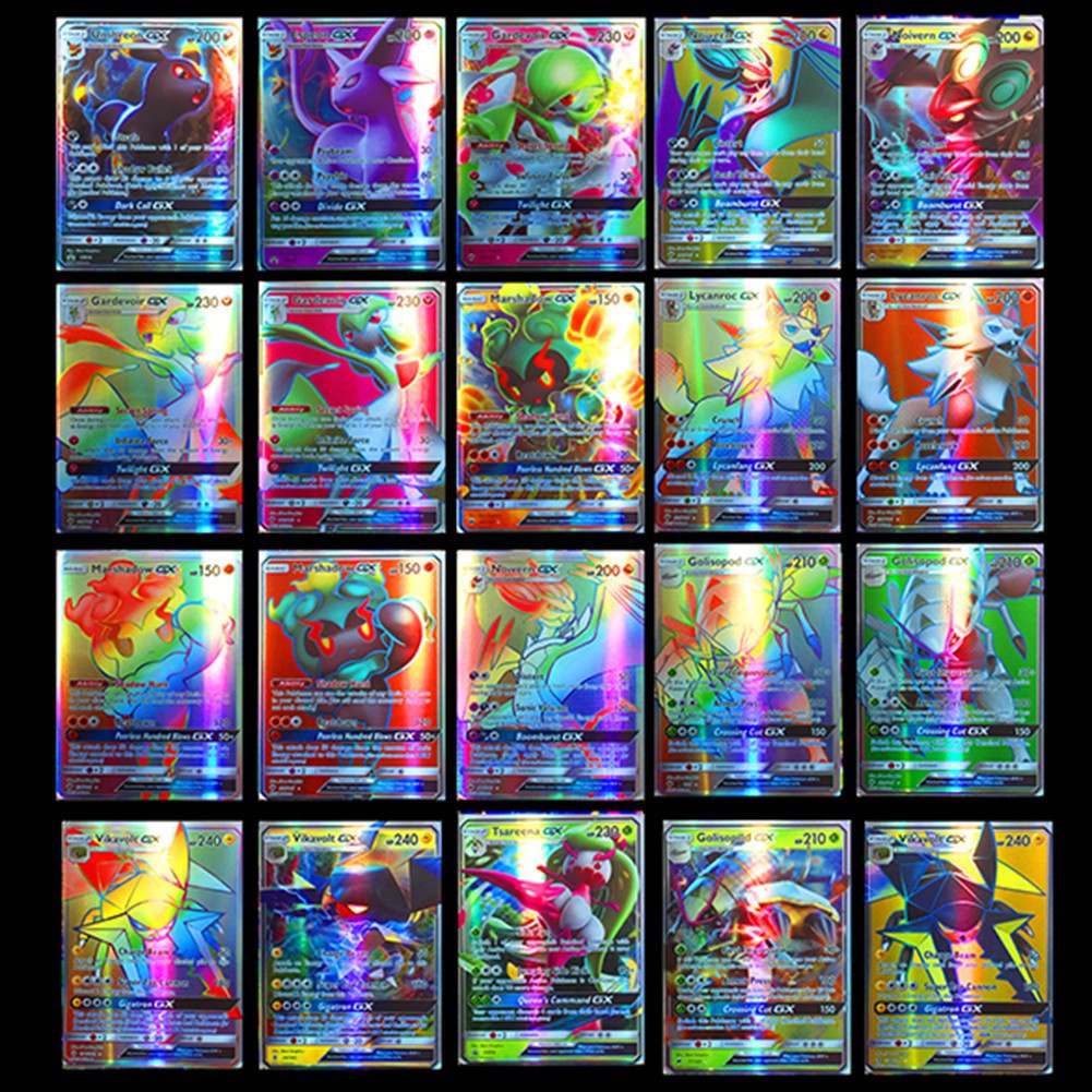 Mới Bộ 200 Thẻ Bài POKEMON GX Tiếng Anh