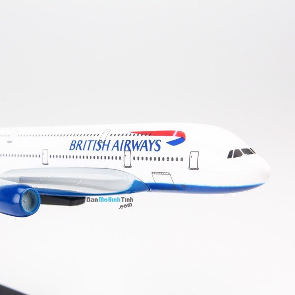 Mô hình máy bay British Airways Airbus A380 20cm Everfly