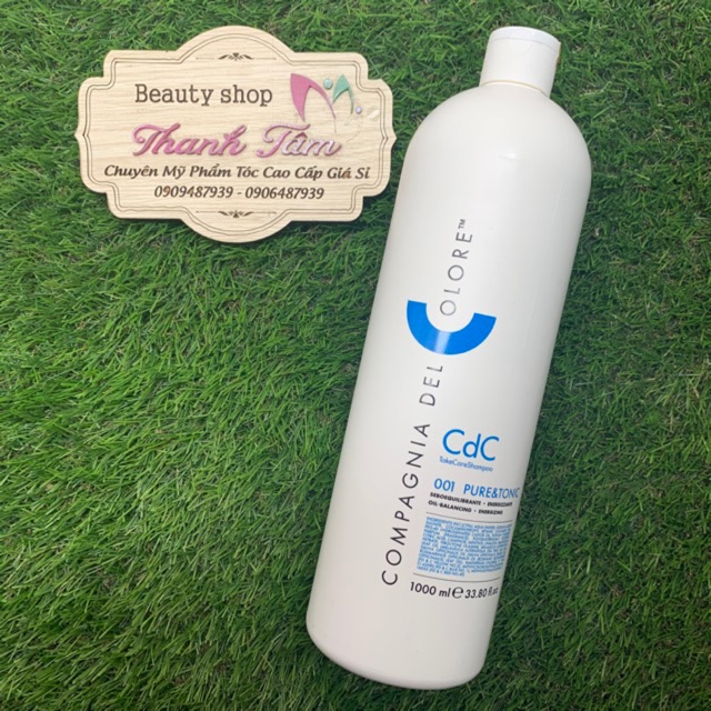 Dầu gội hạn chế gàu, ngăn rụng tóc CDC DEL COLORE 001 PURE & TONIC 1000ml
