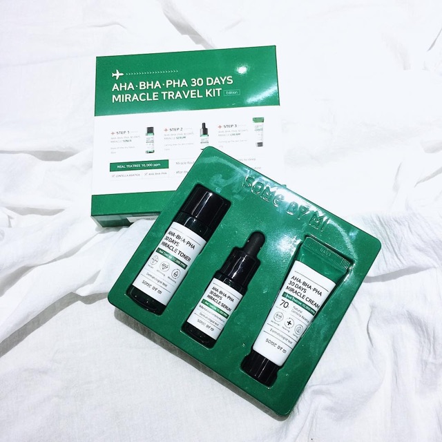 BỘ DƯỠNG HỖ TRỢ MỤN SOME BY MI MIRACLE TRAVEL KIT MINI