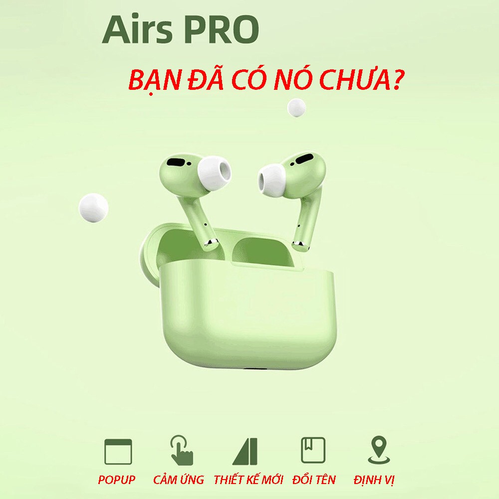 Tai nghe bluetooth inpods Pro nâng cấp tai nghe inpods 12 âm siêu hay kết nối không dây và dùng được cho ios androi