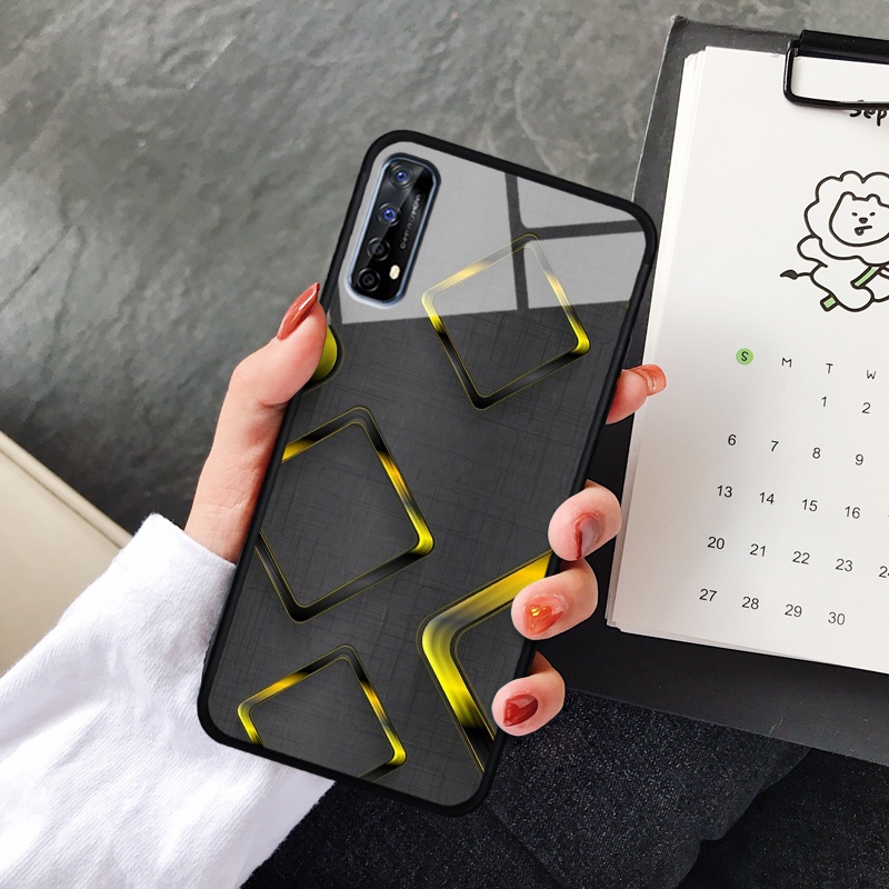 Ốp lưng kính cường lực Realme 7 - in hình 3D