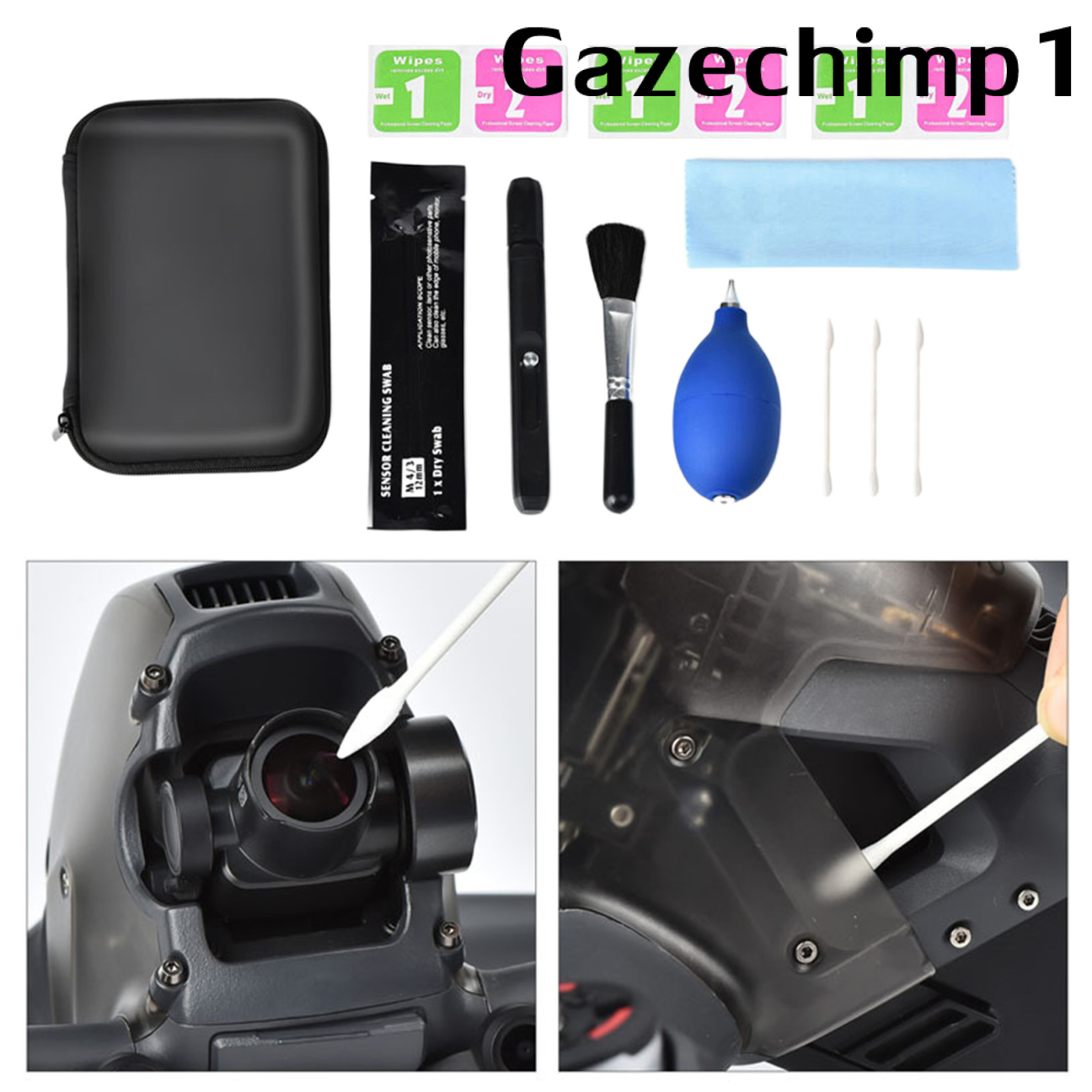 DJI Bộ Dụng Cụ Vệ Sinh Kính Máy Bay Điều Khiển Từ Xa Gazechimp1 Kèm Túi Đựng