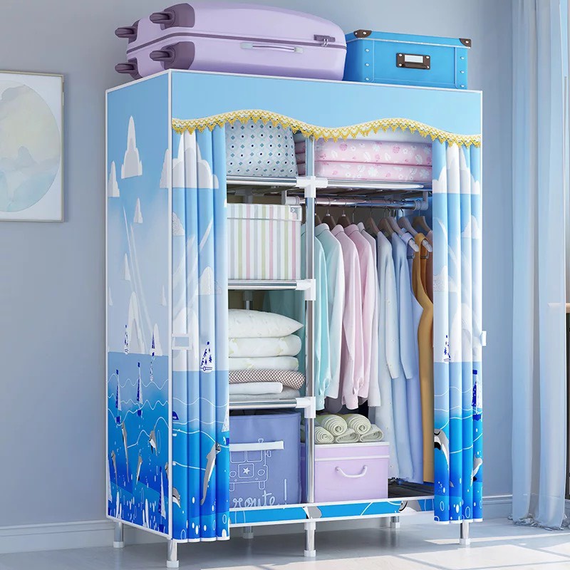 Tủ Quần Áo Khung Thép Titan Bọc Vải OxFort Siêu Bền Chịu Lực đến 250kg