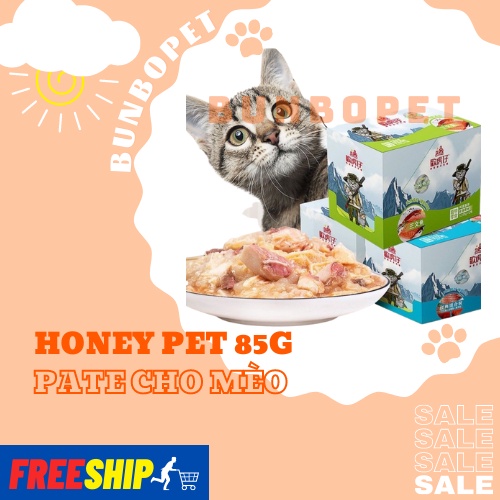 Pate Cho Mèo Honey Pet Gói 85g - Pate Mèo Nội Địa Trung Cao Cấp