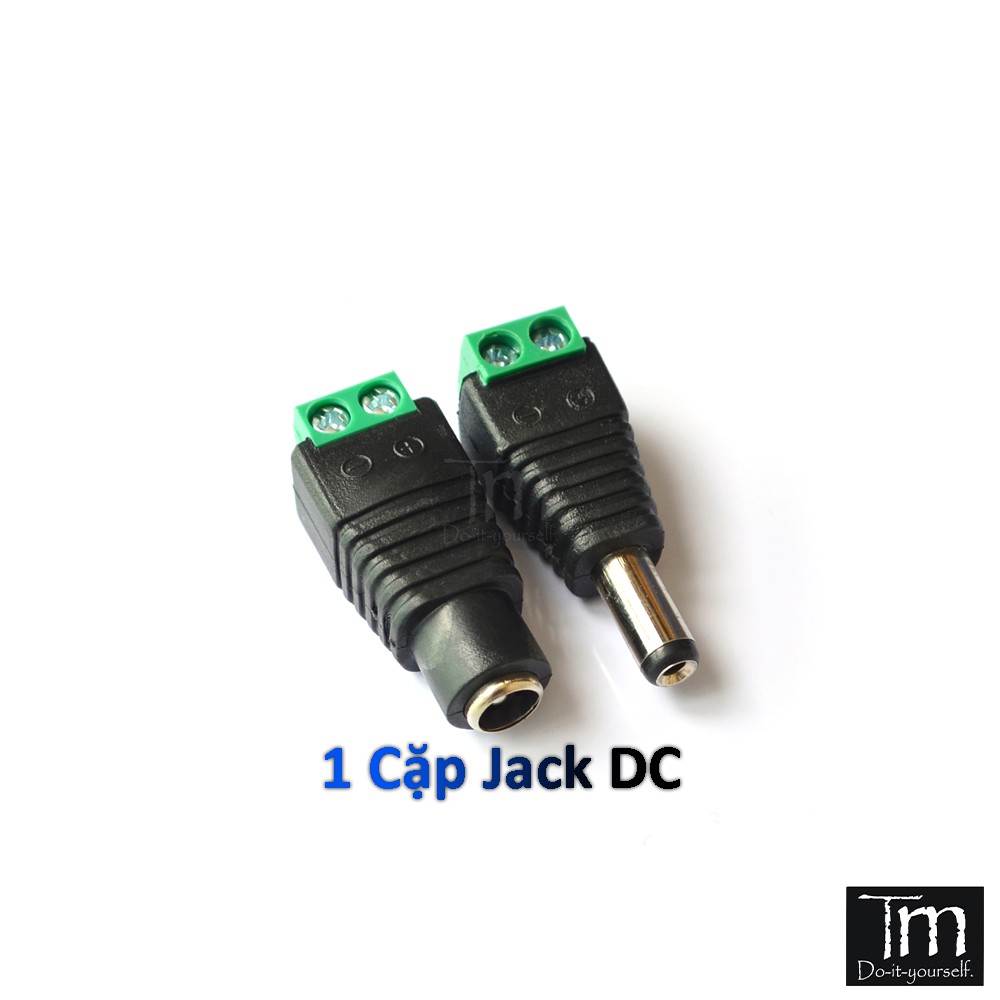 1 Cặp Jack DC Đực - Cái Cấp Nguồn 5.5mm