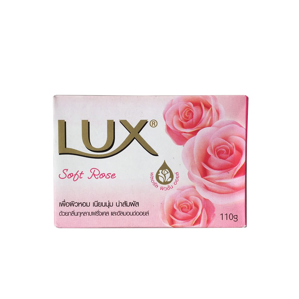 [HÀNG THÁI LAN 100%] Xà Bông Lux Soft Rose 110gr Thái Lan Màu Hồng