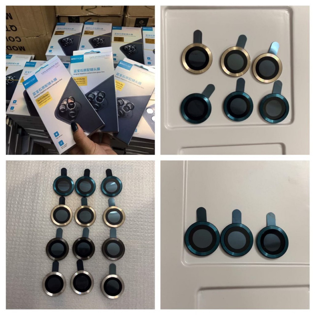 Bộ dán 3 mắt bảo vệ camera KUZOOM IPhone 12 Mini/ 12/ 12 Pro/ 12 Pro Max chính hãng cao cấp