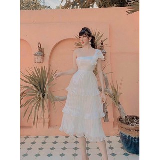 Đầm dập ly lệch vai