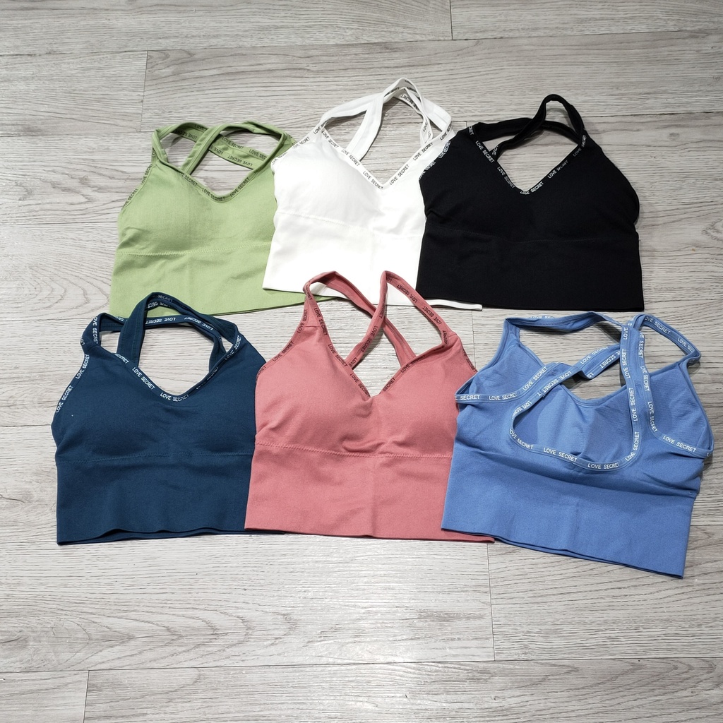 Aó bra tập gym yoga thể thao nữ dệt kim quảng châu freesize Bin Sports A188