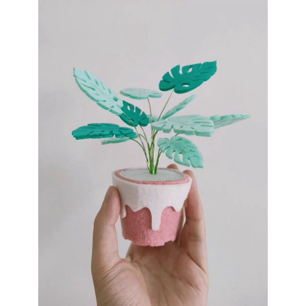 (HÀNG ORDER) Set nguyên vật liệu làm chậu sen đá handmade.