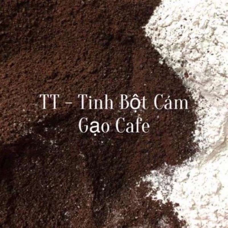 Combo 10kg cám gạo cafe + 1kg bột bã cafe + 5 cọ quét mặt