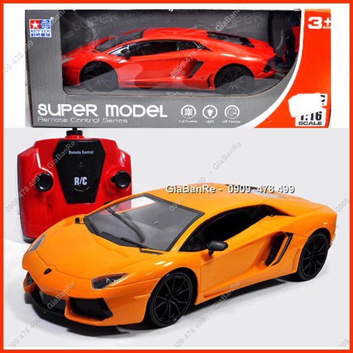 XE ĐIỀU KHIỂN TỪ XA LB AVENTADOR - DÀI 28CM - PIN SẠC - VÀNG CAM - 9504