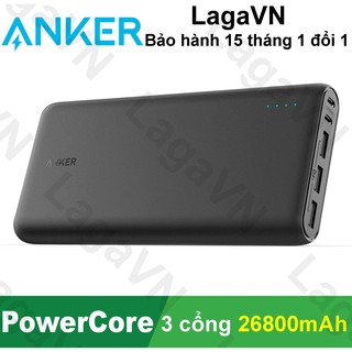 Pin sạc dự phòng ANKER PowerCore 26800mAh (Đen)