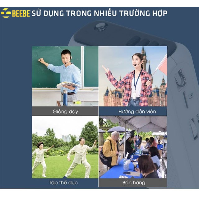 Máy Trợ Giảng Không Dây, Takstar E300W sóng UHF có Bluetooth, Giáo Viên, Tiếp Thị, hướng dẫn viên du lịch