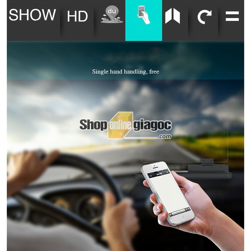 Giá Đỡ Điện Thoại Hiển Thị Màn Hình Lên Kính HUD