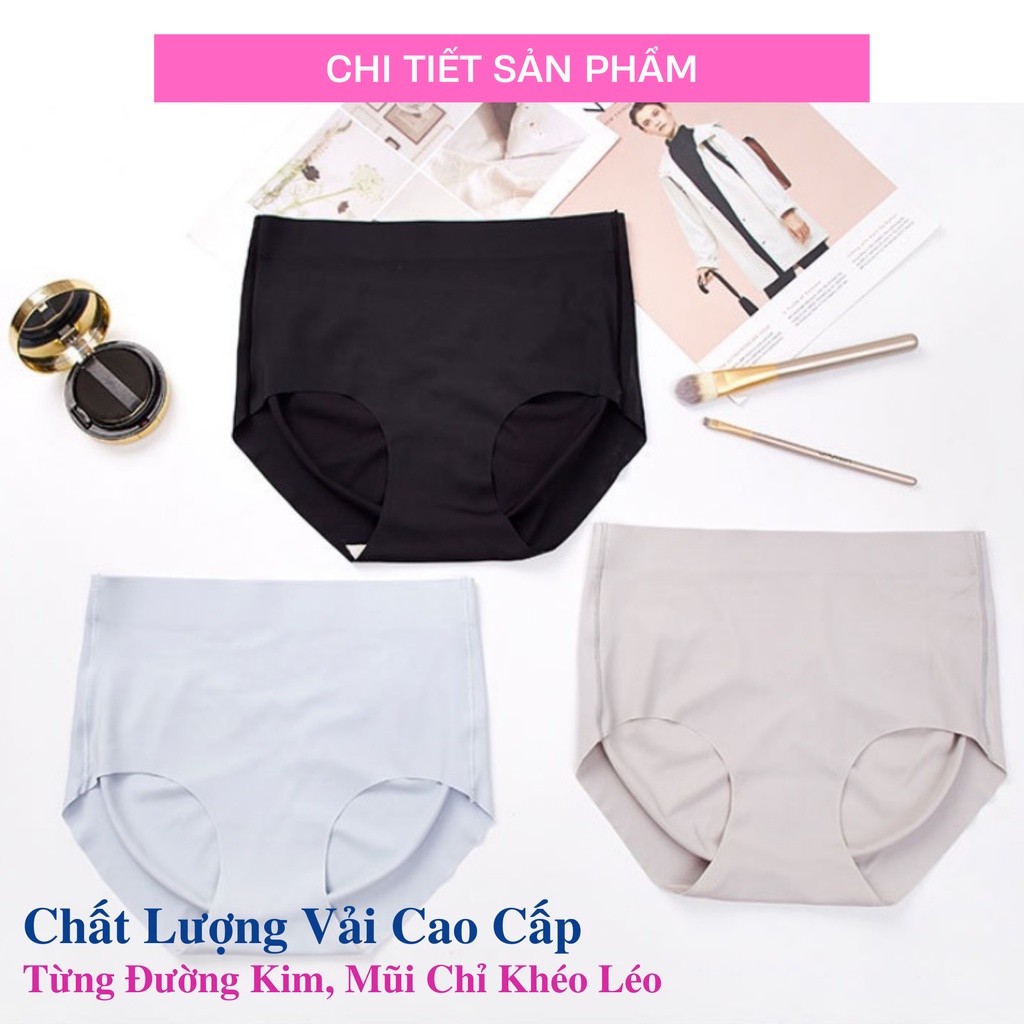 Quần lót nữ su đúc thun lạnh lưng cao không đường may, trẻ trung, thoải mái, thoát mát (MS 03097) Anna Shop