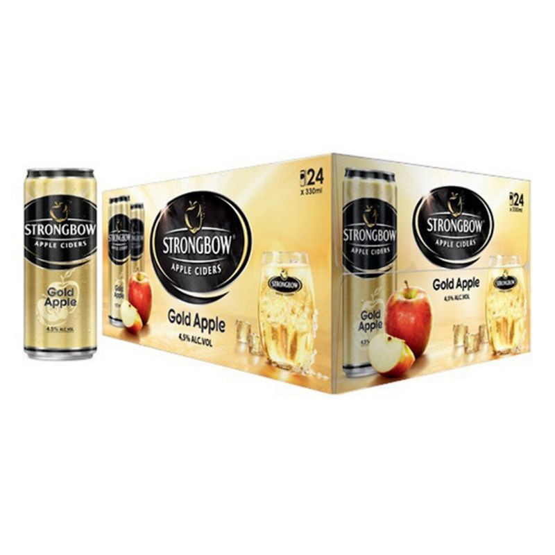 Nước táo lên men strongbow 24 lon. có đủ vị cho mọi người lựa chọn