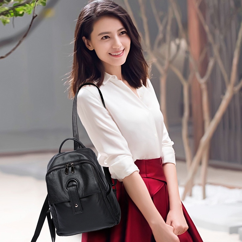 Balo da thật đựng được khổ A4 B312