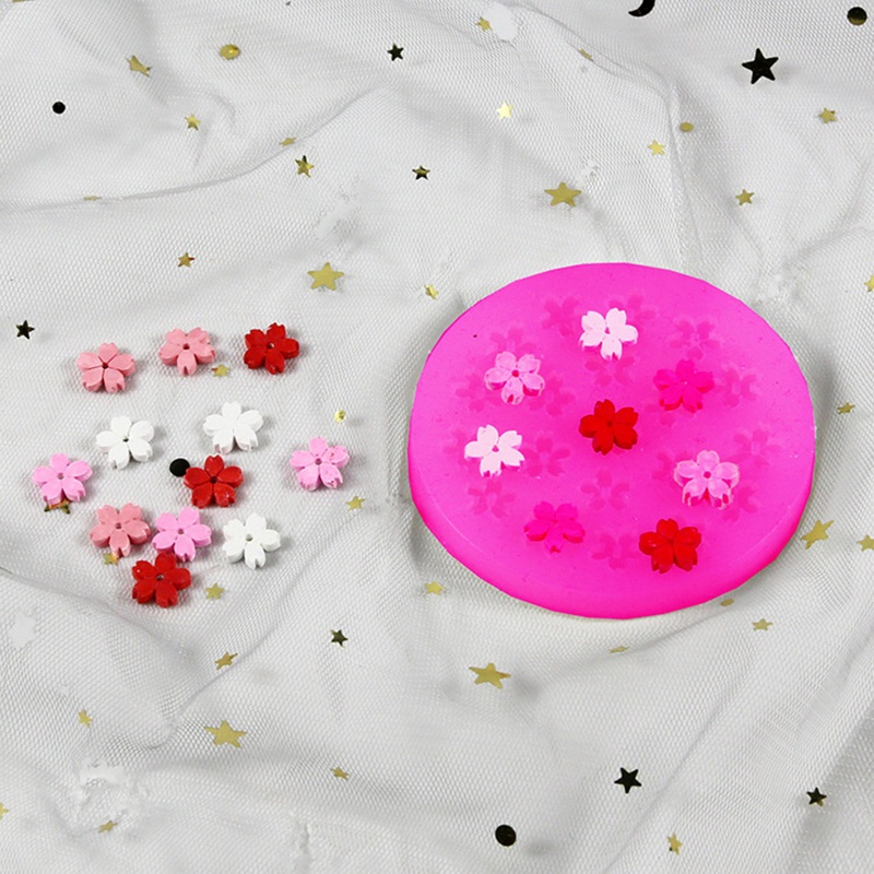 Khuôn Silicone Làm Hoa Nhựa Resin Epoxy Trong Suốt Diy