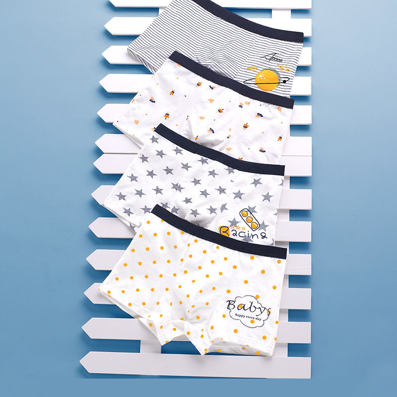 Quần lót boxer cotton nguyên chất thời trang cho bé trai 15 tuổi