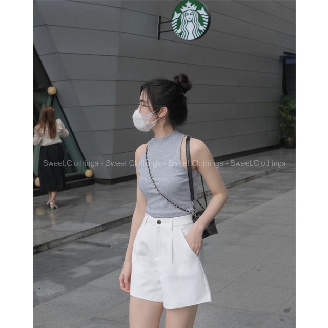 Áo ba lỗ nữ trơn chất thun gân ôm body hàng loại 1 nhiều màu cực xinh SWEET.CLOTHINGS