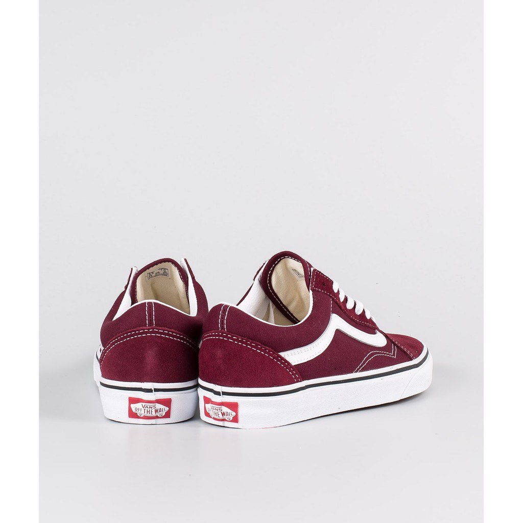 Giày Vans Chính Hãng Old Skool  Port Royale & White Skate Shoes