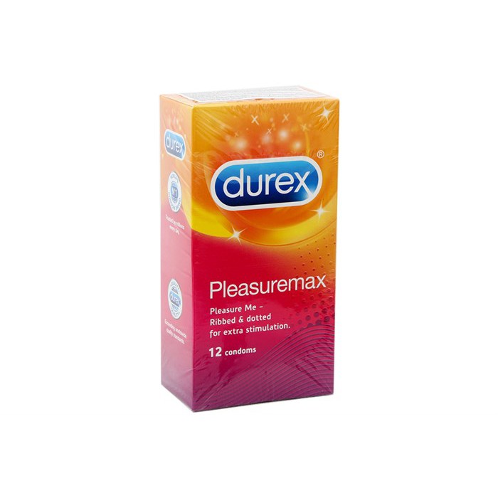 Bao Cao Su Gân Gai Durex Pleasuremax ( Hộp 12 Chiếc)