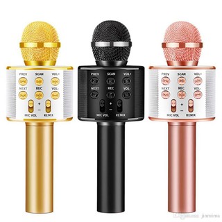 MIC HÁT KARAOKE BLUETOOTH KHÔNG DÂY WS858