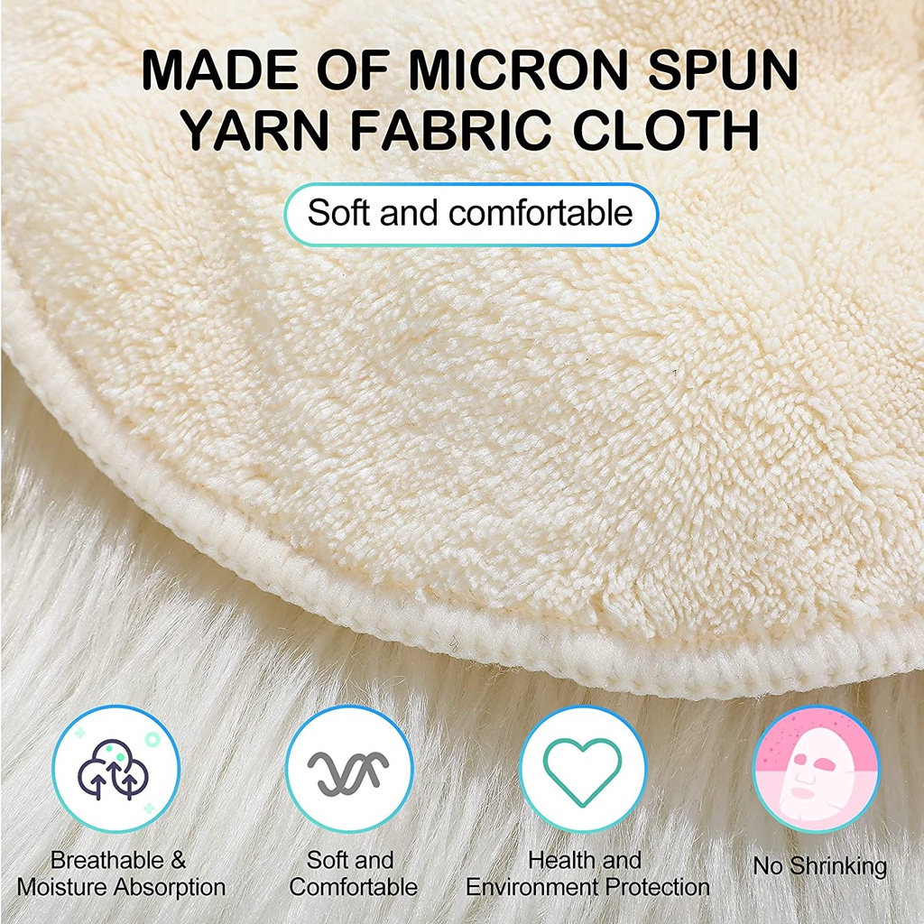 Khăn Mặt Nạ Xông Hơi 25X25Cm Dưỡng Ẩm Chống Lão Hóa Có Thể Tái Sử Dụng ​Khăn Trùm Đầu Bằng Vải Lông Cừu San Hô Có Thể Điều Chỉnh Cho Spa