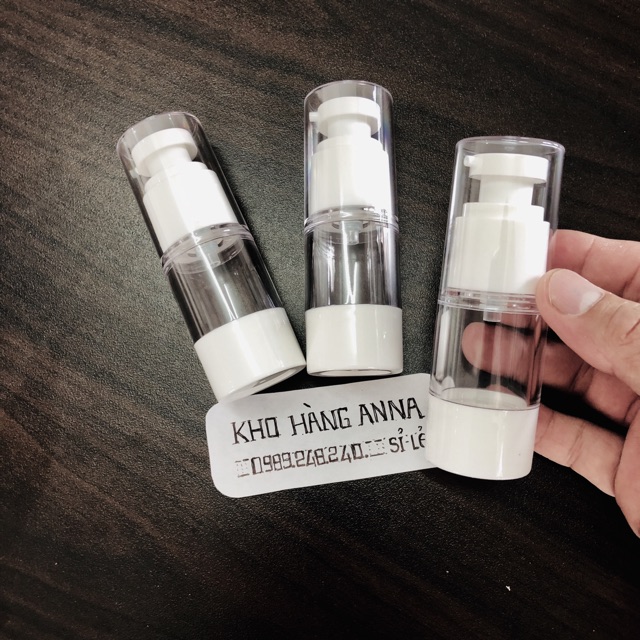 [Chai lọ hút chân không] Chai nhựa trong suốt nhấn xịt giọt, xịt sương hút chân không 5ml/ 30ml 50ml 100ml chiết mỹ phẩm