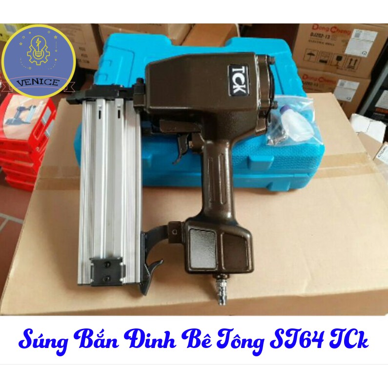 SÚNG BẮN ĐINH BÊ TÔNG ST64 TCK - Dùng máy nén khí - Bảo hành 12 tháng