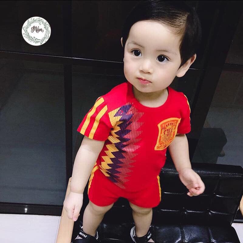 Bộ quần áo trẻ em - Bộ đồ cotton bóng đá cho bé trai AM510