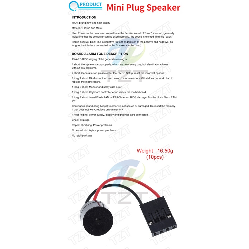 Bộ 10 Còi Báo Động Từ Tính 3V 5V 12V 12*9.5mm Buzzer Cho Arduino Mini Plug Speaker