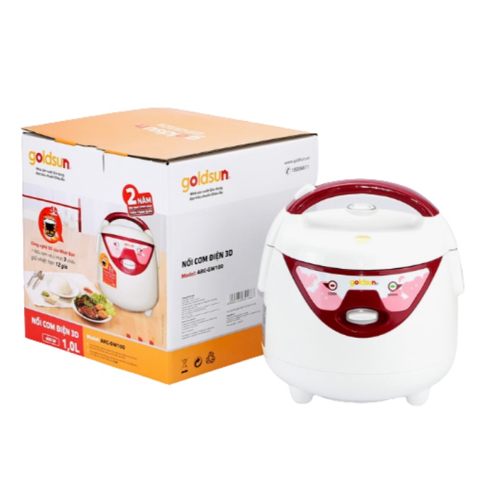 Nồi Cơm Điện - Nấu cơm ngon, cơm chín nhanh, chống dính tổ ong - Dung tích 1L, 1.8L - Bảo hành 12 tháng