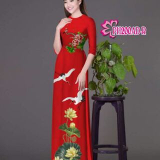 vải áo dài in 3d