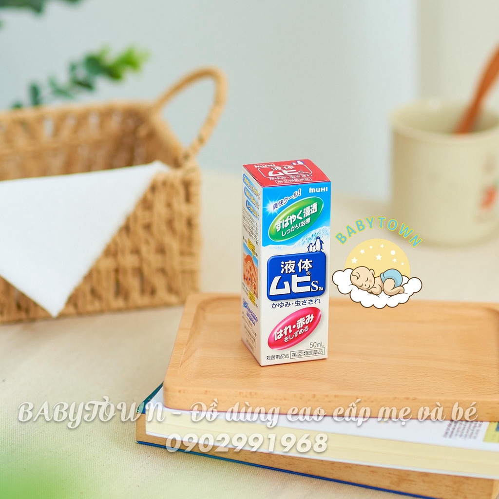 Lăn bôi vết muỗi và côn trùng cắn Muhi Nhật - 50ml (6m+)
