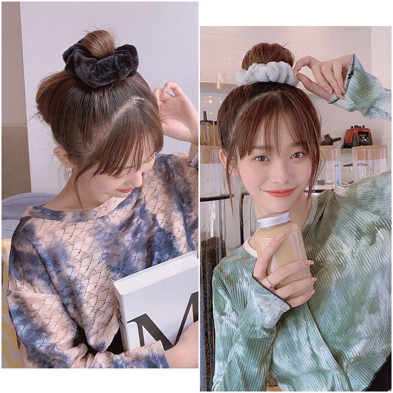 Dây cột tóc lông nhung Mềm mịn XINH XINH scrunchies