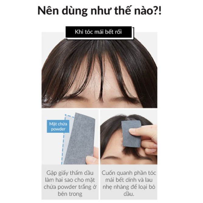 [GIÁ RẺ-SẴN] GÓI GIẤY THẤM DẦU HÚT DẦU CHO TÓC A'PIEU OILY HAIR HÀN QUỐC