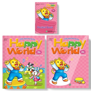 Sách: happy world - tiếng anh cho trẻ em, bộ 3b
