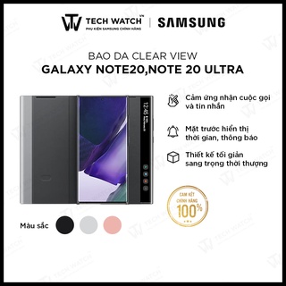 Bao Da Clear View cho Samsung Galaxy Note 20, Note 20U Ultra - Chính hãng