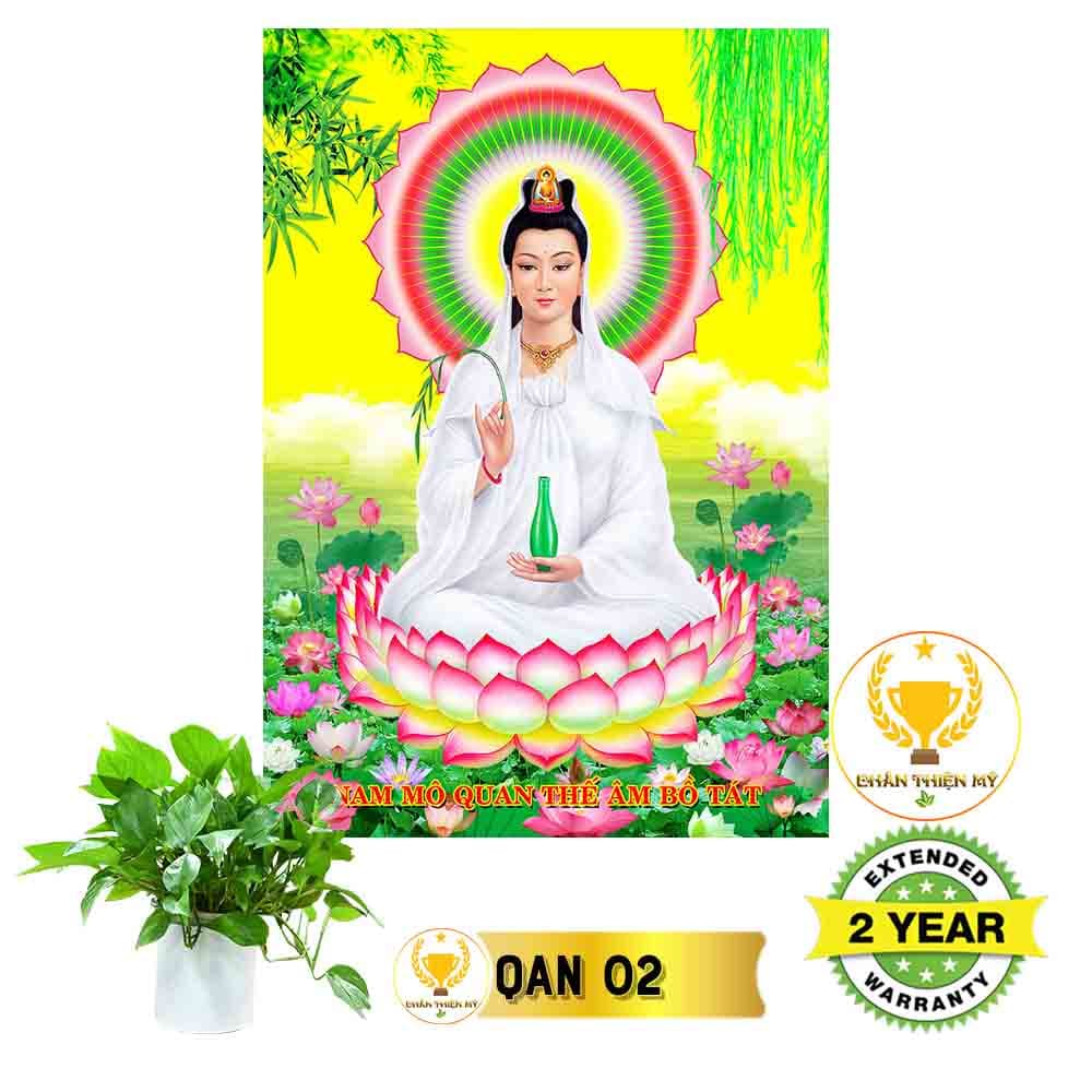 Tranh Quan Thế Âm Bồ Tát có khung_QAK1