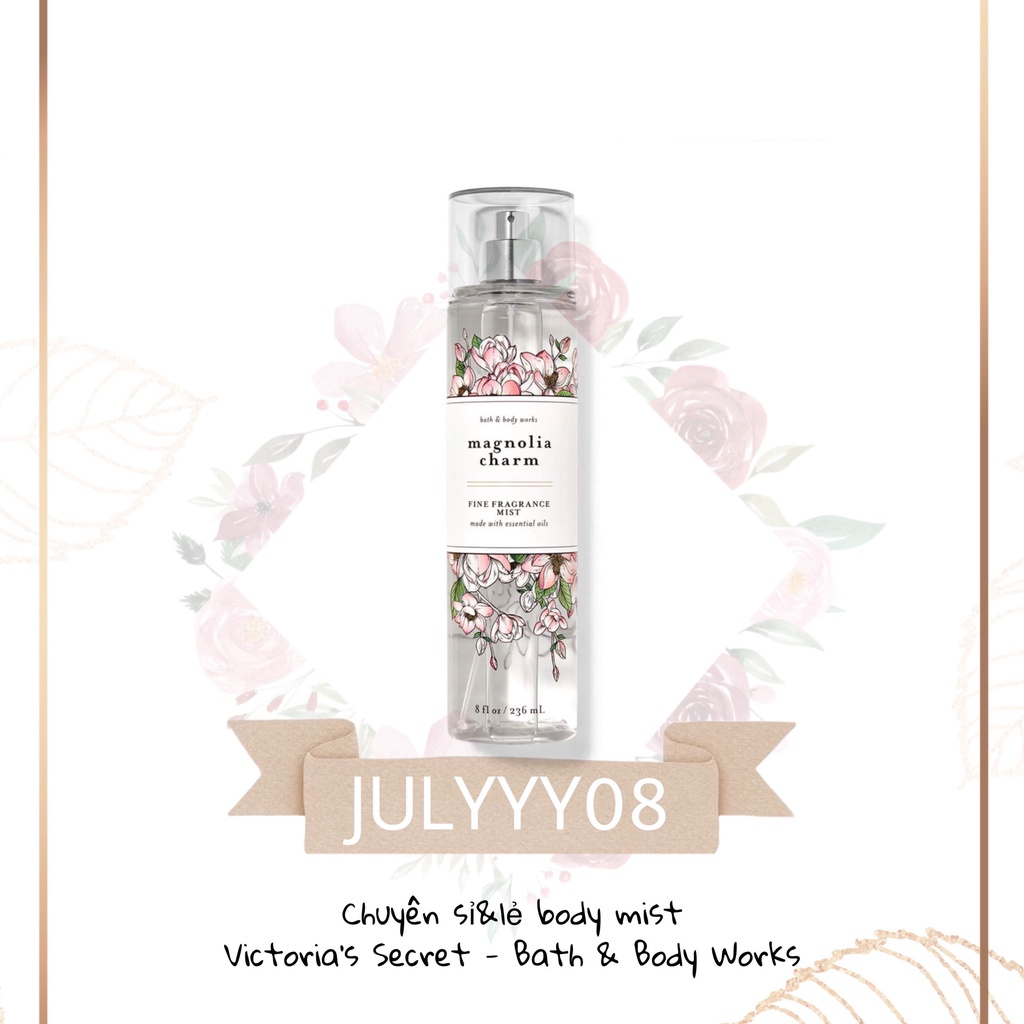Xịt Thơm Toàn Thân MAGNOLIA CHARM Body Mist 236ml +jɥȽÿ08+